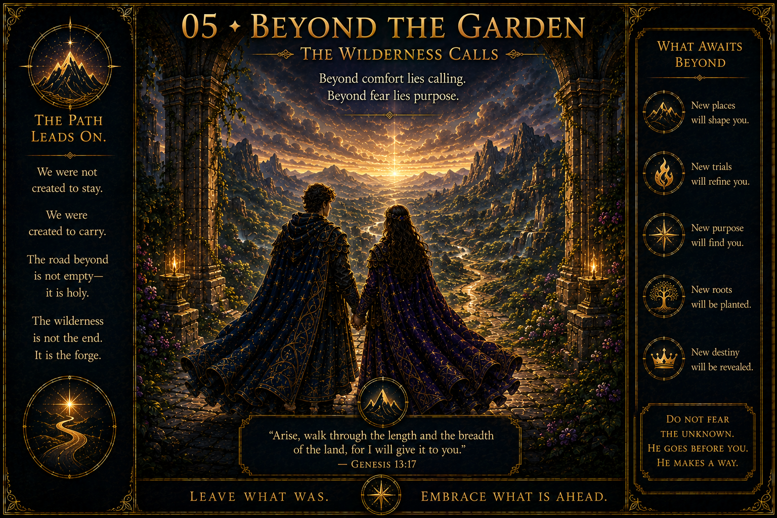Beyond the Garden — an illuminated plate from the Academy