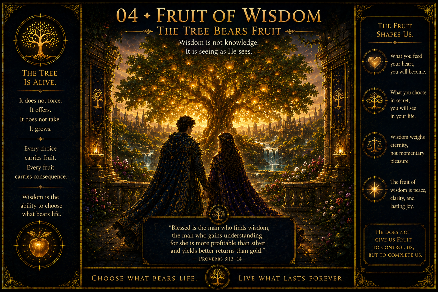 Fruit of Wisdom — an illuminated plate from the Academy
