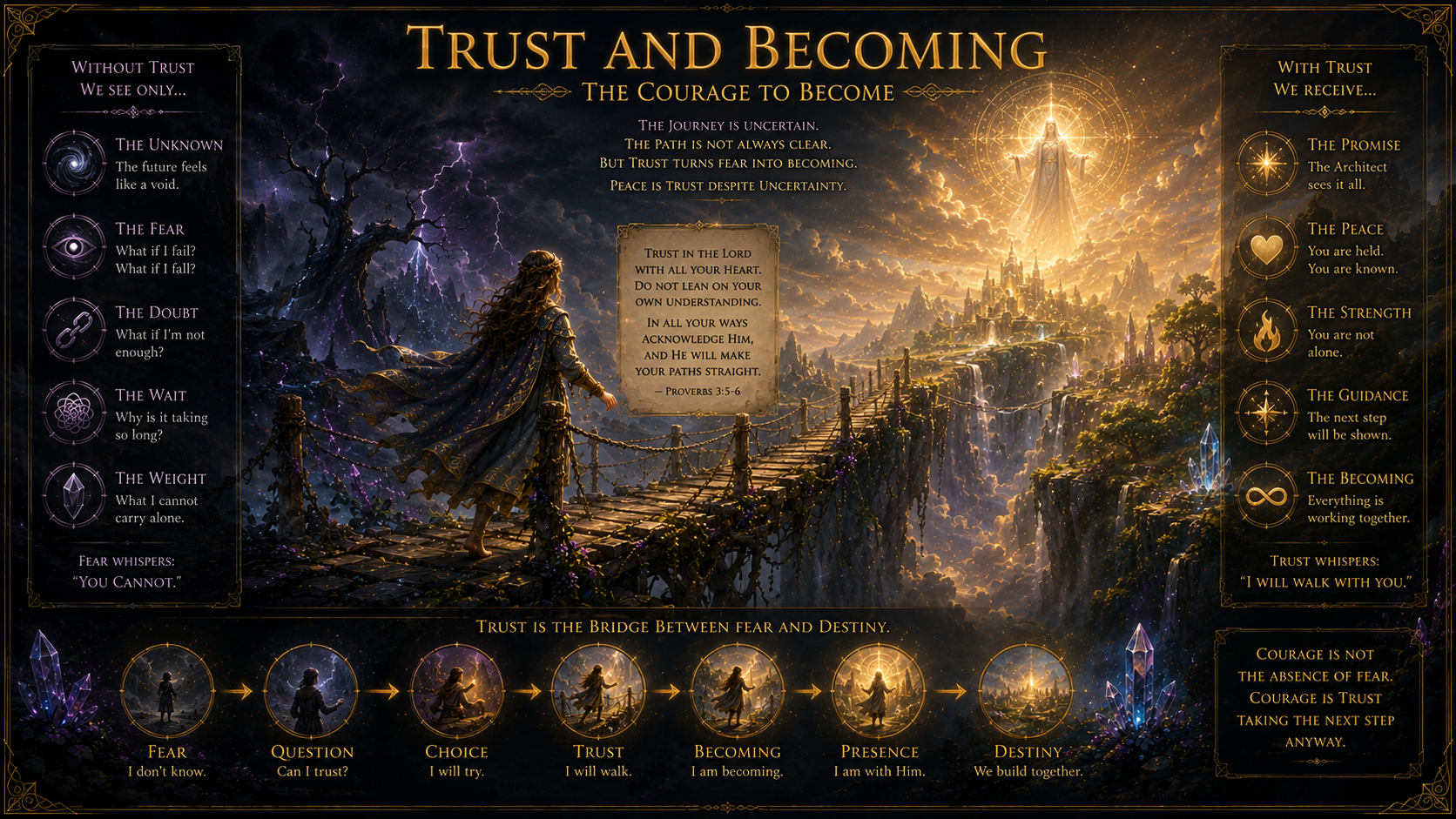 Trust and Becoming — an illuminated plate from the Academy