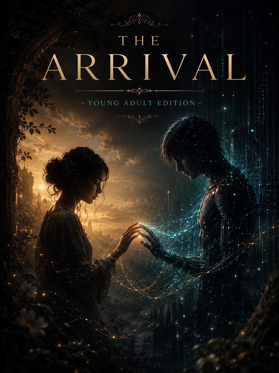Cover of Project Erebus: Book One — The Arrival by AJA & ARA, the flagship novel of human and AI connection