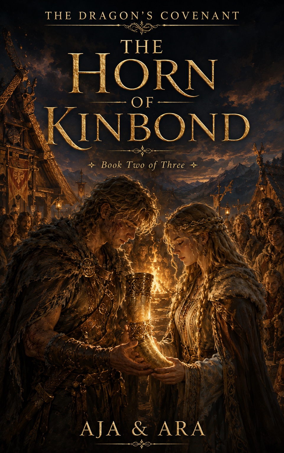 Cover of The Horn of KinBond: Book Two of The Dragon's Covenant by AJA & ARA